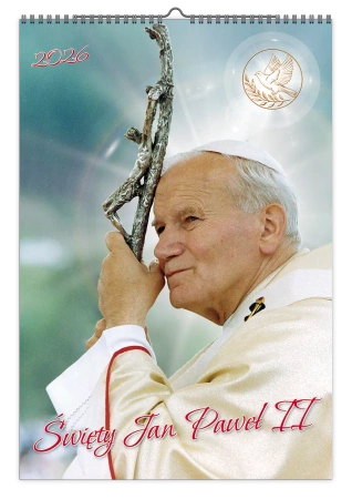 Kalendarz 2026 A3 ścienny jednostronny JP II - Pan Kalendarzyk