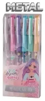 Długopis żelowy metaliczny 6 kolorów - MP Main Paper