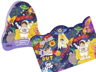 Puzzle 48 Kosmos UFO planety - Leantoys