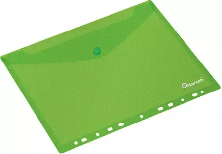 Teczka kopertowa zielone z perforacją