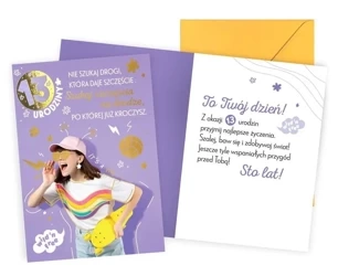 Karnet Urodziny 13 dziewczynka - Kukartka