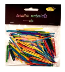 Zapałki kolorowe 4cm 18g ok.250szt - Galeria Hobby