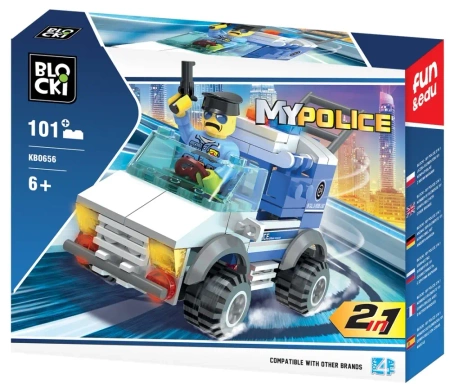 Klocki Blocki MyPolice 2w1 101 elementów - Icom