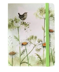 Notatnik z gumką A6 SCN31 Strzyżyk i stokrotki - Alex Clark