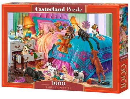 Puzzle 1000 Naughty Puppies CASTOR - Castorland