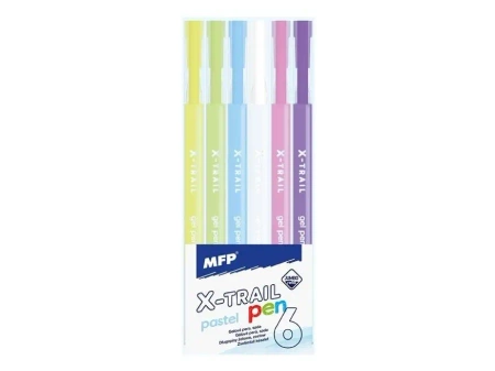Długopis żelowy pastel 6szt - MFP