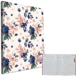 Kalendarz 2026 A4 tygodniowy Niebieskie Róże - EV-Corp