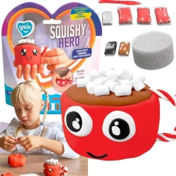 Zestaw z lekką ciastoliną piankolina Squishy CupCa - Lovin