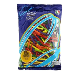 Balony do modelowania różnokolorowe MIX 100szt - Godan