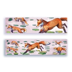 Zakładka kartonowa - Skaczący lis - Molom