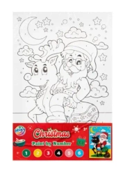 Podpobrazie świąteczne A4 plus zestaw farb - Moxy