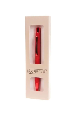 Długopis City czerwony w etui - Cresco