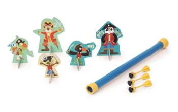 Dmuchawka XL 3 lotki 5 celów Piraci - Scratch