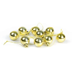 Bombki mini złote 9szt - Arpex