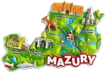 Magnes I love Poland Mazury ILP-MAG-C-MAZ-46 - Pan Dragon