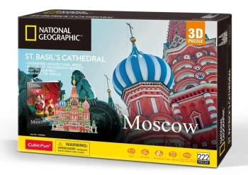 Puzzle 3D Sobór Św. Bazyla National Geographic - Cubic Fun