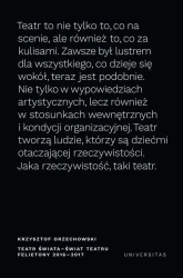 eBook Teatr świata - świat teatru Felietony 2016-2017 - Krzysztof Orzechowski