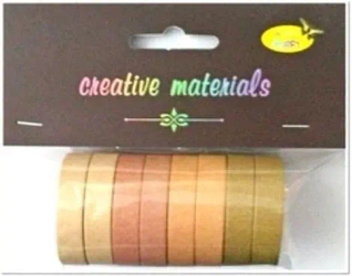 Taśmy papierowe brązowe 10mm 8szt - Galeria Hobby