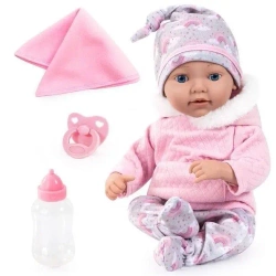 Lalka Reborn Baby 38cm z akcesoriami - Bayer Design
