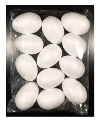 Jajo styropianowe 80mm 12szt - Galeria Hobby