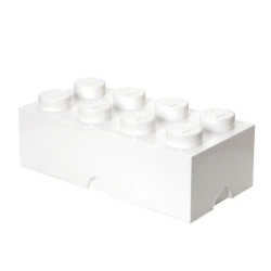 LEGO(R) pojemnik klocek ósemka biały - NHG