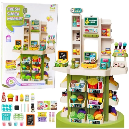 Super Market interaktywny 67el - Leantoys