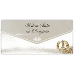 Karnet-koperta Ślub od Rodziców - Trend