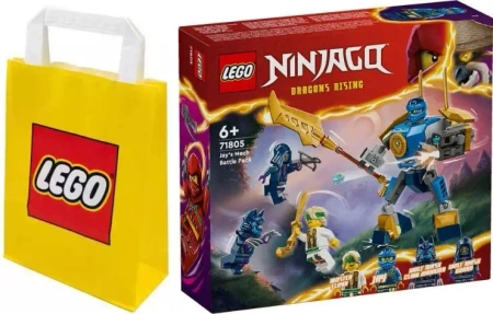 LEGO NINJAGO 71805 ZESTAW BITEWNY Z MECHEM JAYA + TORBA PREZENTOWA LEGO