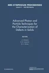 Advanced Photon and Particle Techniques for the Characterization of Defects in Solids