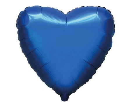 Balon foliowy 46cm Serce satynowy czarny - Godan