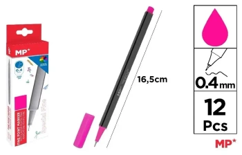 Cienkopis 0.4mm fuksja (12szt) - MP Main Paper
