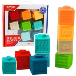 Klocki sensoryczne dla malucha 8el - Leantoys