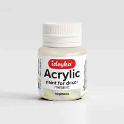 Farba akrylowa metaliczna Perła 20ml - Ideyka