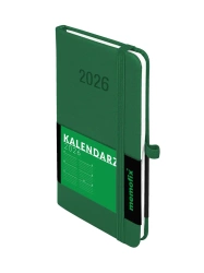 Kalendarz 2026 A6 Memofix TDW zielony - -