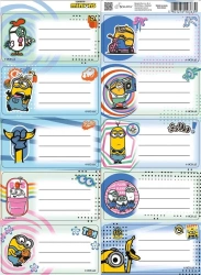 Naklejki na zeszyty Minionki - Beniamin