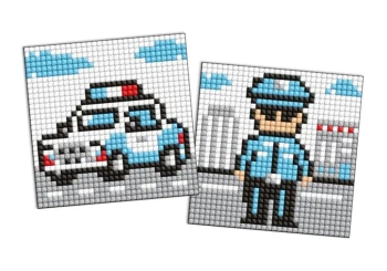 Diamentowa mozaika naklejka Kids - Oficer policji - Ideyka