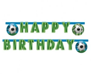 Banner Soccer Fans - Happy Birthday - Godan