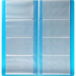 Wizytownik PP na 128 wizytówek niebieski - Titanum