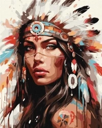 Malowanie po numerach - Legenda plemienia 40x50cm - Ideyka