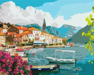 Malowanie po numerach - Lato w Zatoce Kotor 40x50 - Ideyka
