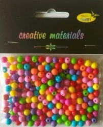 Koraliki okrągłe kolorowe 6mm ok 22g - Galeria Hobby