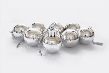 Bombki disco srebrne 9szt - Arpex