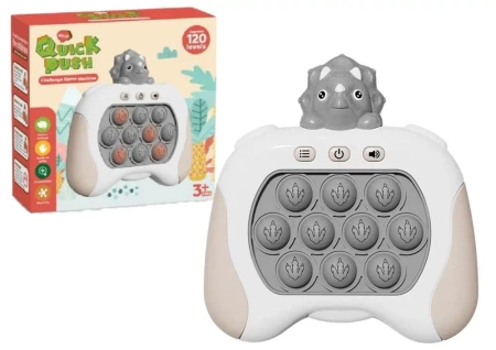 Gra sensoryczna triceratops szara - Leantoys