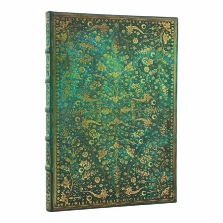 Notatnik linia Emerald Flower gran - Paperblanks