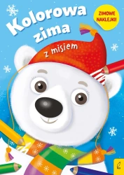 Kolorowa zima z misiem - praca zbiorowa