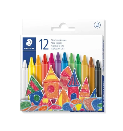 Kredki woskowe Noris 12 kolorów Staedtler