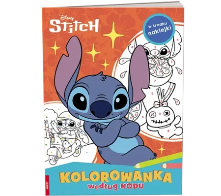 Kolorowanka według kodu. Disney Stitch - praca zbiorowa
