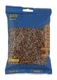 Hama Midi Koraliki w woreczku 3000 brązowe