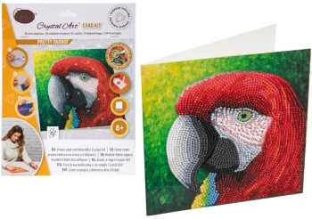 Diamentowa mozika Papuga 18x18cm - Pro Kids