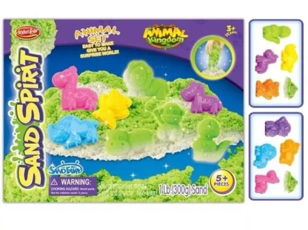 Magiczny piasek świecący w ciemności z foremkami - Merkpol